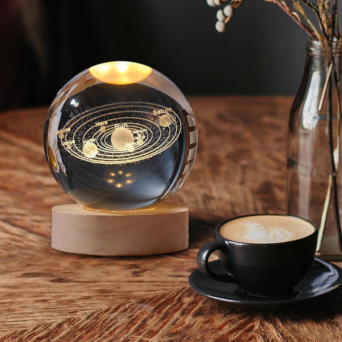 Orbit Luma | 3D Galaxy Crystal Ball Night Light